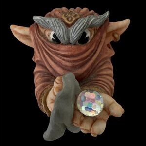 1988 WORLD OF KRYSTONIA SHIGGER PANTON FIGURINE w/ SWAROVSKI CRYSTAL